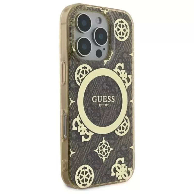 Guess GUHMP16LH4PYEEW Funda rígida para Apple iPhone 16 Pro 6,3