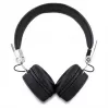 Guess Grained Classic Round Shape auriculares inalámbricos Bluetooth over-ear con ENC (negro)