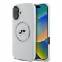 Karl Lagerfeld funda Silicon DoubleHeads And Circle MagSafe para Apple iPhone 16 - beige