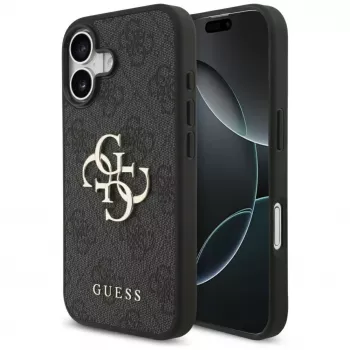 Guess 4G Big Logo Funda para iPhone 17 - Negro