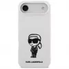 KARL LAGERFELD Funda de silicona Karl Sketch & Logo MagSafe para iPhone Air, Blanco