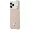 Guess funda Triangle Logo MagSafe para iPhone 17 Pro (rosa)