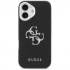 Guess Grained Big 4G Classic Logo Funda para iPhone 17, Negro