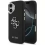 Guess Grained Big 4G Classic Logo Funda para iPhone 17, Negro