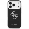 Guess Grained Big 4G Classic Logo Funda para Apple iPhone 17 Pro, Negro