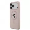KARL LAGERFELD funda de silicona Karl & Choupette Ring MagSafe para Apple iPhone 17 Pro Max, rosa