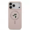 KARL LAGERFELD funda de silicona Karl & Choupette Ring MagSafe para Apple iPhone 17 Pro Max, rosa
