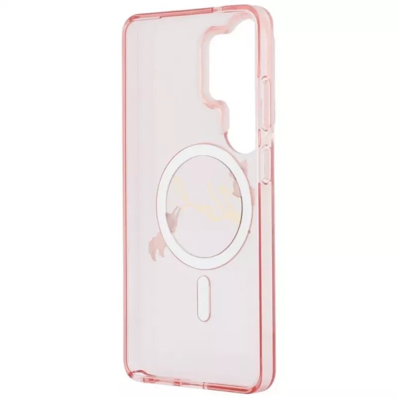 KARL LAGERFELD Funda MagSafe IML KC Script para Samsung Galaxy S26 Ultra, Rosa