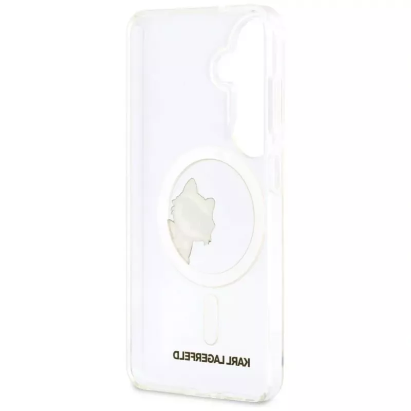 KARL LAGERFELD Funda MagSafe IML Peekaboo Choupette para Samsung Galaxy S26, Transparente