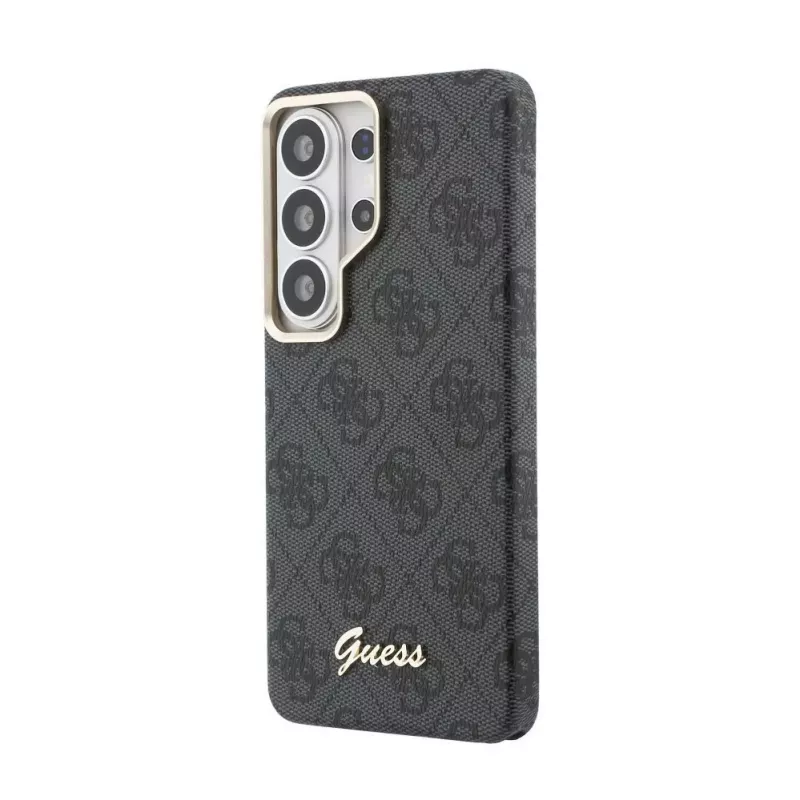 Guess Funda MagSafe 4G Script para Samsung Galaxy S26 Ultra (Negra)
