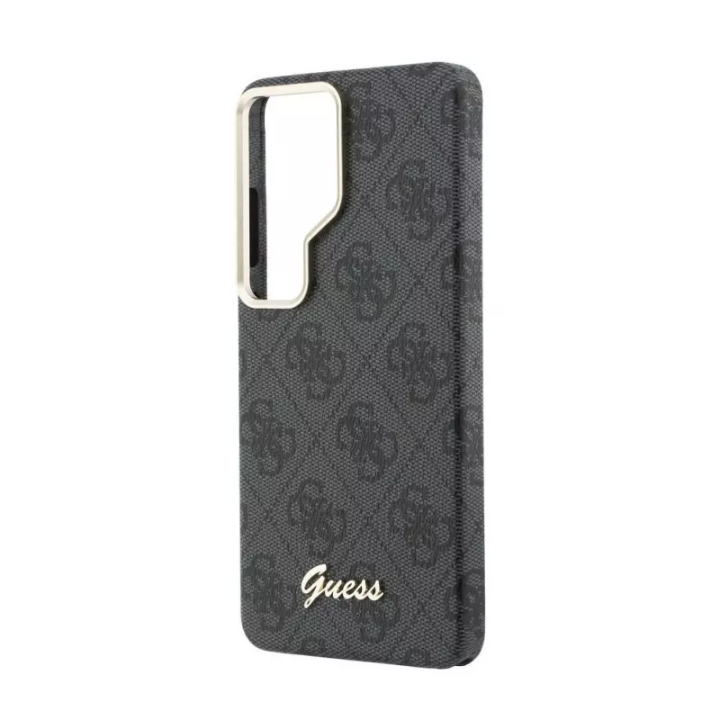Guess Funda MagSafe 4G Script para Samsung Galaxy S26 Ultra (Negra)