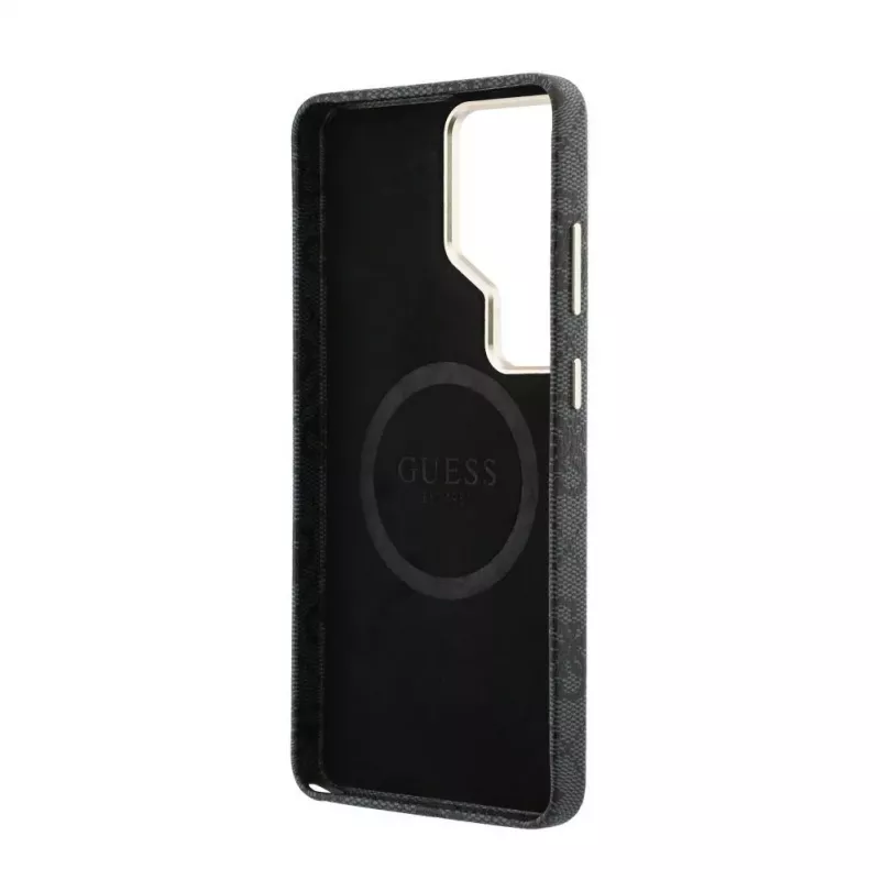 Guess Funda MagSafe 4G Script para Samsung Galaxy S26 Ultra (Negra)