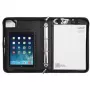 WEDO Organizador ELEGANCE - Funda con cremallera para tablet - Piel sintética, nailon texturizado - Negro - 10,5