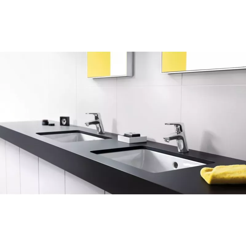 Hansgrohe Focus E2 Grifo monomando de lavabo 3173 Cromo Monomando de montaje sobre encimera con conjunto de desagüe