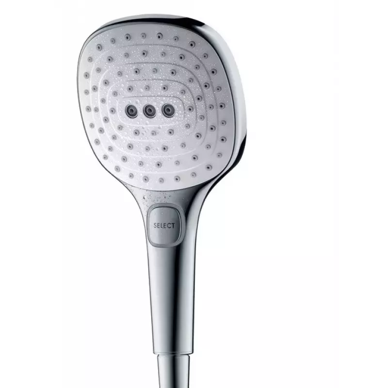 Hansgrohe Raindance Select E 120 3 modos de chorro EcoSmart Alcachofa de ducha de mano Cromo 26521000