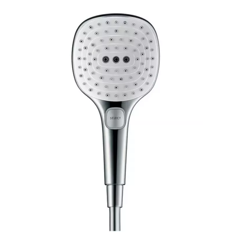 Hansgrohe Raindance Select E 120 3 modos de chorro EcoSmart Alcachofa de ducha de mano Cromo 26521000