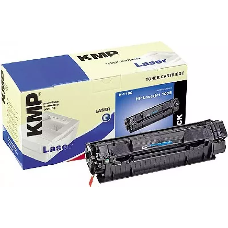 KMP H-T100 cartucho de tóner compatible negro 80g (alternativa a HP 35A) para HP LaserJet P1005, P1006