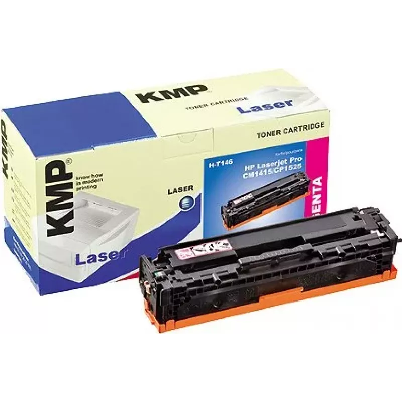 KMP H-T146 cartucho de tóner compatible magenta para HP Color LaserJet Pro CP1525n, CP1525nw, LaserJet Pro CM1415fn, CM1415fnw