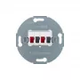 Módulo de conexión para altavoces estéreo Berker 4573 09 blanco polar