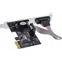 Longshine LCS-6321M tarjeta de E/S PCI Express x1 de 2 puertos serie RS232 con soporte Low Profile