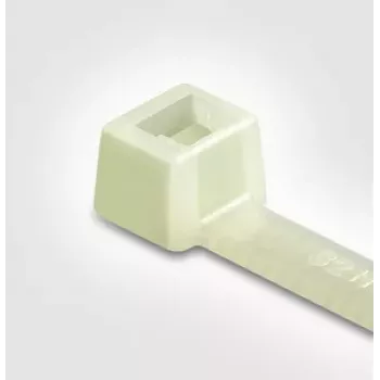 HellermannTyton Bridas dentadas interiores serie T, 140mm x 2,5mm, Transparente (Natural), PA66, 100 unidades (111-02319)