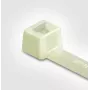 HellermannTyton Bridas dentadas interiores serie T, 140mm x 2,5mm, Transparente (Natural), PA66, 100 unidades (111-02319)