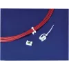 HellermannTyton KR 8-G5 clip para cables blanco 100 uds.