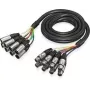 Behringer GMX-300CM cable multicore audio snake de 8 canales 3m (10ft) XLR hembra a XLR macho