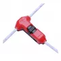 Synergy 21 Conector en Forma de T Easy Connect para Tira LED FLEX de 1 Línea Rojo