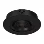 SYNERGY21 Foco LED de techo empotrable Helios negro redondo blanco cálido 5W 400lm