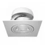 SYNERGY21 Foco LED de techo empotrable Helios plateado - cuadrado + orientable - blanco cálido 5W 400lm