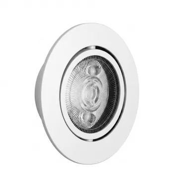 SYNERGY21 Foco LED de techo empotrable Helios blanco - redondo + orientable - blanco neutro 4000K 5W 400lm
