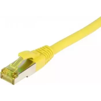 Cable de red RJ45 SYNERGY21, CAT6A 500MHz, 15m, amarillo, S-STP (S/FTP), TPE/LSZH (Ultraflex), AWG26, con cable Cat.7