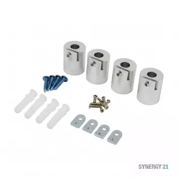 Synergy 21 Kit de montaje en superficie con marco cilíndrico para paneles LED V1 y V2 Blanco