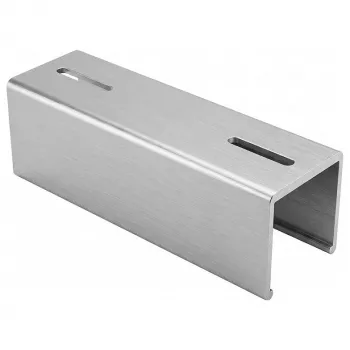 Synergy 21 Conector recto ALU052 para perfil LED en U - Plata