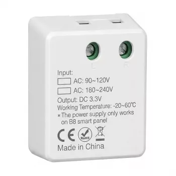 SYNERGY21 Mando a distancia LED Smart Panel B8 con fuente de alimentación para MiLight/MiBoxer (PER1)