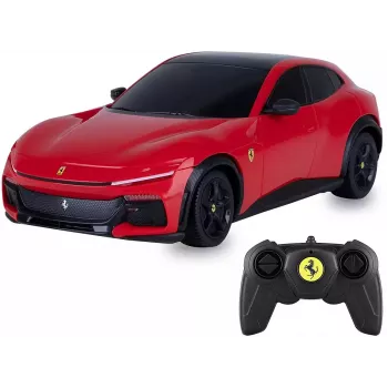 JAMARA Ferrari Purosangue 1:24 coche RC rojo 2,4 GHz eléctrico hasta 9 km/h
