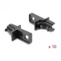 Protector antipolvo DELOCK para conector hembra E2000 simplex, 10 uds., negro
