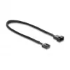 Delock cable alargador de ventilador PWM macho a hembra 4 pines con cubierta trenzada 30 cm negro