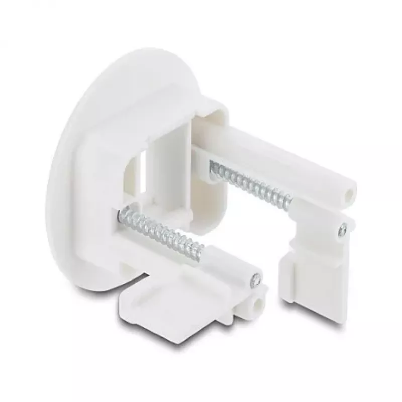 Soporte de módulo Keystone Delock para montaje en pared / sobremesa blanco