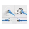 Soporte de módulo Keystone Delock para montaje en pared / sobremesa blanco