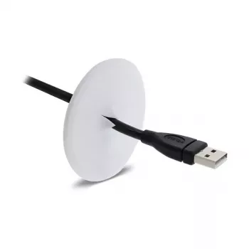 Delock pasacables de silicona redondo Ø 65 mm para montaje en pared / mesa blanco