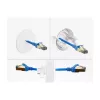 Delock pasacables de silicona redondo Ø 65 mm para montaje en pared / mesa blanco