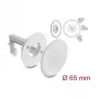 Delock pasacables de silicona redondo Ø 65 mm para montaje en pared / mesa blanco