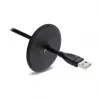 Pasacables redondo de silicona Delock Ø 65 mm para montaje en pared / sobremesa blanco / negro