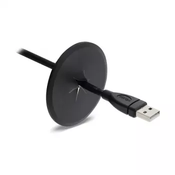 Pasacables redondo de silicona Delock Ø 65 mm para montaje en pared / sobremesa blanco / negro