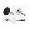 Pasacables redondo de silicona Delock Ø 65 mm para montaje en pared / sobremesa blanco / negro
