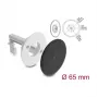 Pasacables redondo de silicona Delock Ø 65 mm para montaje en pared / sobremesa blanco / negro