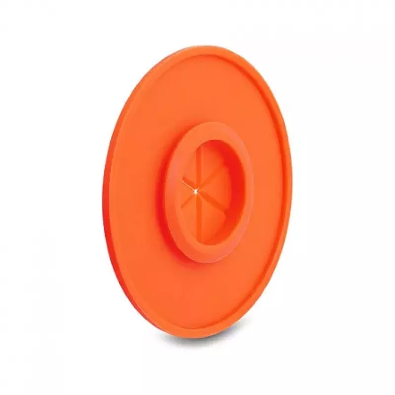 Pasacables redondo de silicona Delock Ø 65 mm para montaje en pared / sobremesa blanco / naranja