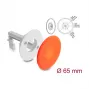 Pasacables redondo de silicona Delock Ø 65 mm para montaje en pared / sobremesa blanco / naranja